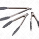 Gray Silicone Cooking Serving Tongs | $10 | Amazon